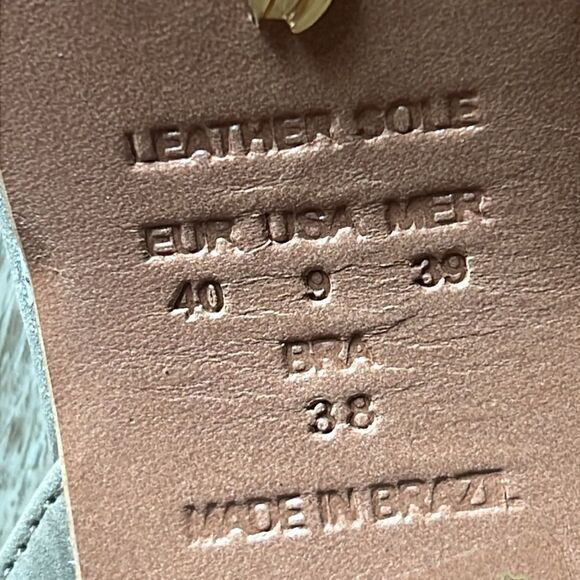 New ANTHROPOLOGIE x Vicenza Strappy Platform Heels Color Taupe US 9 - Picture 9 of 9